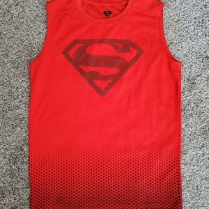 Boys Large Superman Sleeveless Shirt